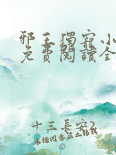 邪王独宠小医妃免费阅读全文
