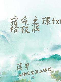 宿命之环txt精校版