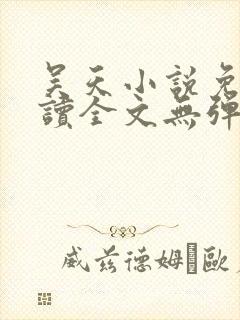 吴天小说免费阅读全文无弹窗
