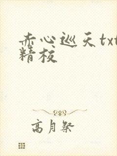 赤心巡天txt精校