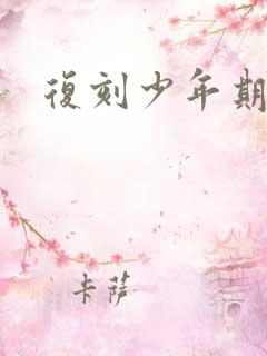 复刻少年期