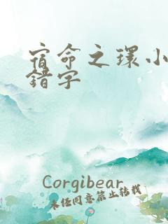 宿命之环小说无错字