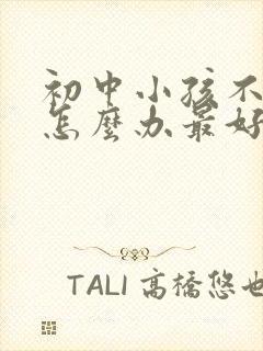 初中小孩不上学怎么办最好的方法