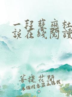 一段孽恋杜磊小说在线阅读