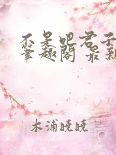 不是吧君子也防笔趣阁 最新章节 无弹窗