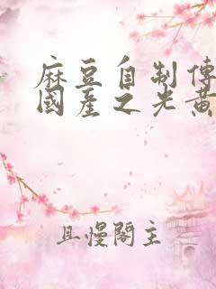 麻豆自制传媒 国产之光黄