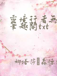灵境行者无错版笔趣阁txt