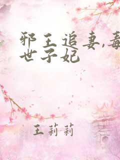 邪王追妻,毒医世子妃