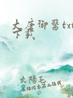 大唐御医txt下载