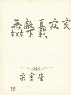 无敌真寂寞全本txt下载