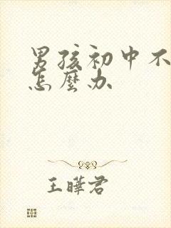 男孩初中不上学怎么办