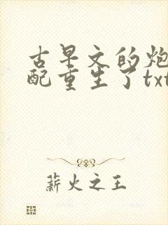 古早文的炮灰女配重生了txt