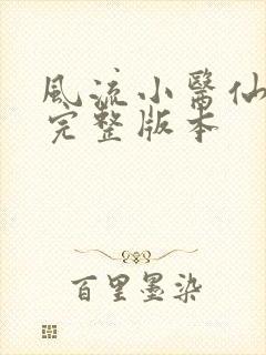 风流小医仙小说完整版本