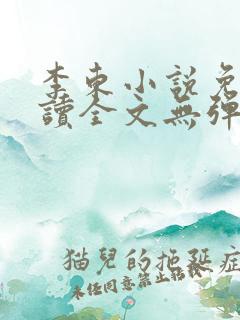 李东小说免费阅读全文无弹窗