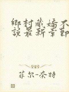 乡村藏娇不良小说最新章节下载