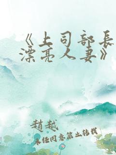 《上司部长出轨漂亮人妻》