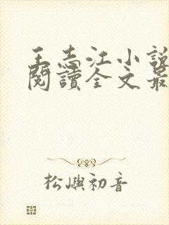 王志江小说免费阅读全文最新章节无弹窗