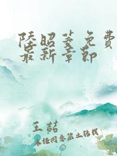 陆昭菱免费阅读最新章节