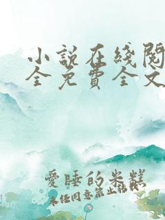 小说在线阅读大全免费全文