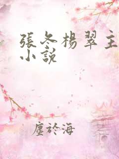 张冬杨翠主角的小说