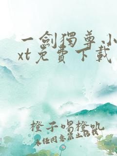 一剑独尊小说txt免费下载