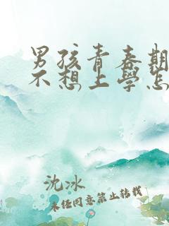 男孩青春期叛逆不想上学怎么办