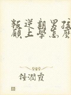 叛逆期男孩子不愿上学怎么办