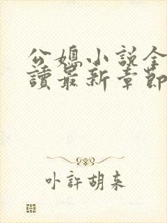 公媳小说全文阅读最新章节内容