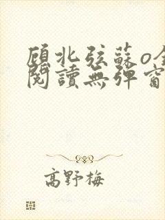 顾北弦苏o全文阅读无弹窗笔趣阁