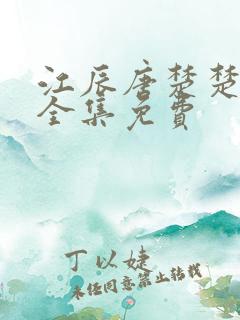 江辰唐楚楚小说全集免费