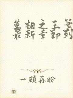 万相之王笔趣阁最新章节列表