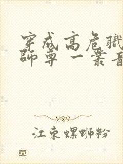穿成高危职业之师尊 一丛音