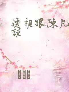 透视眼陈凡的小说