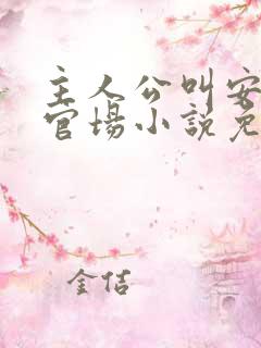 主人公叫安江的官场小说免费阅读