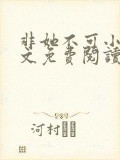 非她不可小说全文免费阅读