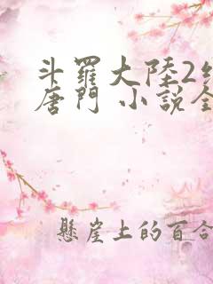 斗罗大陆2绝世唐门 小说全文免费阅读