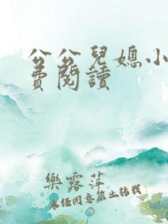 公公儿媳小说免费阅读
