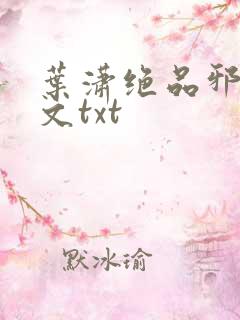 叶潇绝品邪少全文txt