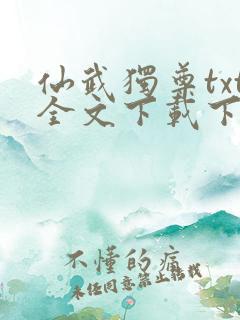 仙武独尊txt全文下载下载