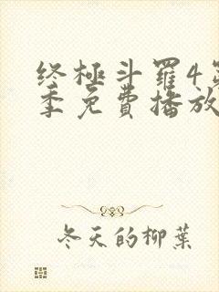 终极斗罗4第四季免费播放流畅版