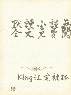 默读小说无删减全文免费阅读