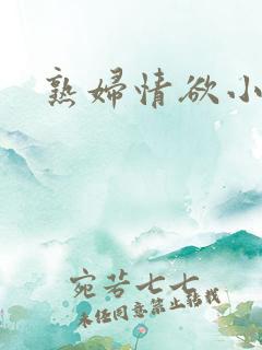 熟妇情欲小说
