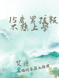 15岁男孩叛逆不想上学