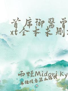 首席御医曾毅txt全本未删减下载