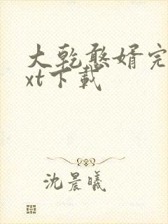 大乾憨婿完本txt下载