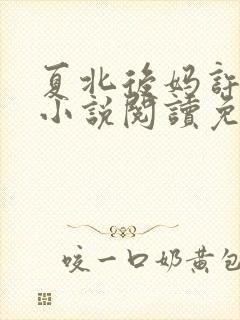 夏北后妈许馨柔小说阅读免费