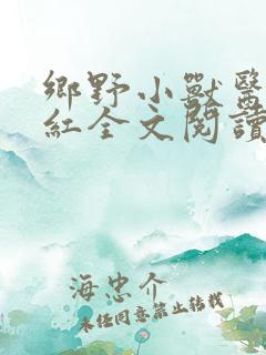 乡野小兽医吴小红全文阅读
