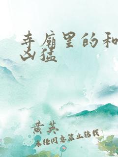 寺庙里的和尚很凶猛