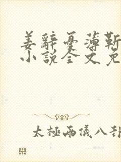 姜辞忧薄靳修的小说全文免费阅读笔趣阁