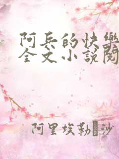 阿兵的快乐生活全文小说阅读